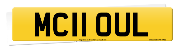 Registration number MC11 OUL